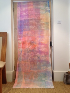 The full length fabric sample....reminds me a little of Jo Budd's work
